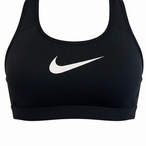 Nike Women’s Swoosh High Support Sports Bra Black/White - Size XL